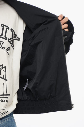 Tech Nylon Windbreaker with Front Zip