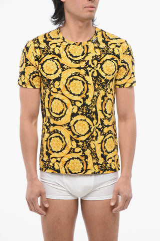 UNDERWEAR Baroque Motif Crew-neck T-Shirt