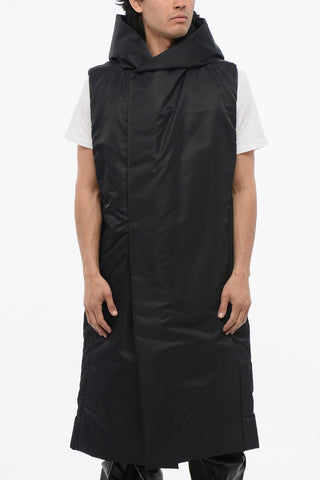 LUXOR Padded Long Vest with Hood