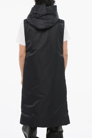 LUXOR Padded Long Vest with Hood