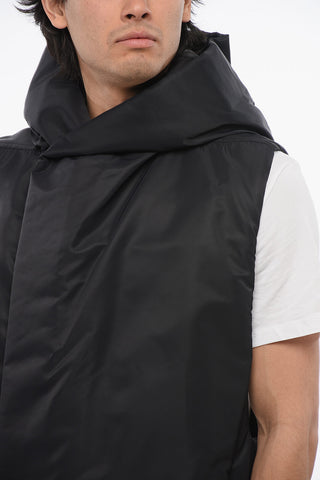 LUXOR Padded Long Vest with Hood