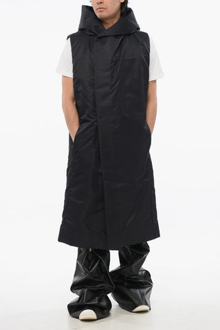 LUXOR Padded Long Vest with Hood