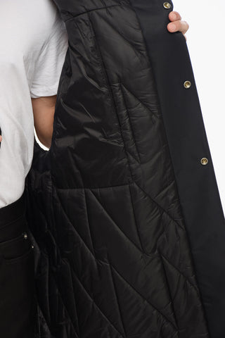 LUXOR Padded Long Vest with Hood