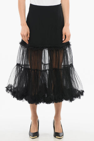 TULLE Gonna BURST INTO BLOSSOM con Volant Tulle