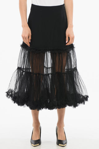 TULLE Gonna BURST INTO BLOSSOM con Volant Tulle