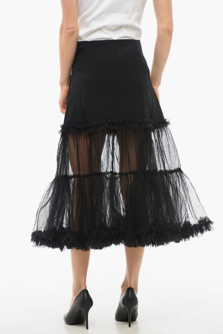 TULLE Gonna BURST INTO BLOSSOM con Volant Tulle