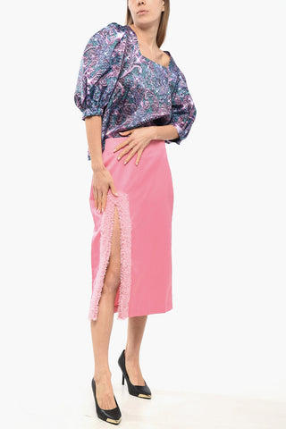 Pencil Skirt HOLLYWOOD with Tulle Slit