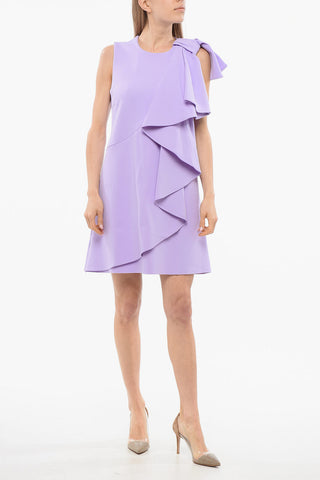 Volant Dress with Bowl Detail