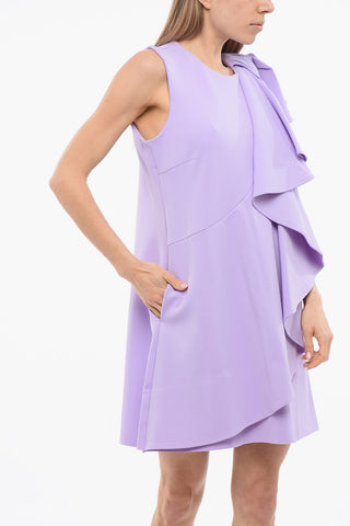 Volant Dress with Bowl Detail