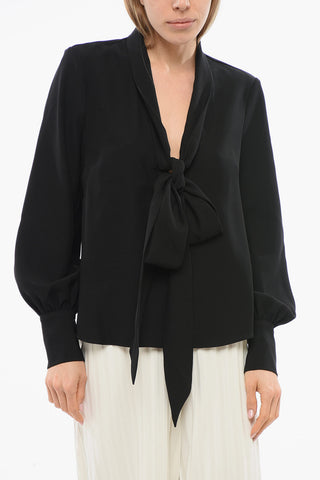 Blouse PUSSY BOW with Lapel