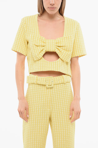 Crop Top BANDEAU BOW Mit Tiefem Ausschnitt