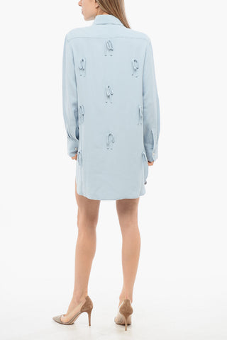 TULLE Long BED OF BOWS Shirt