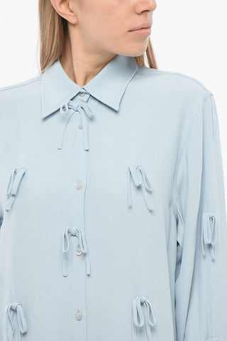 TULLE Long BED OF BOWS Shirt
