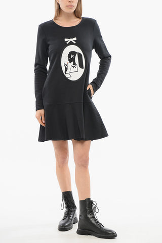 Mini Flared Dress with Patch