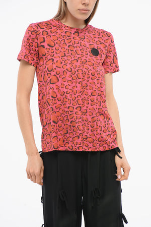 T-Shirt mit Animalier-Print