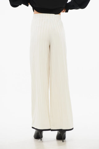 Ribbed Wide-leg Pants