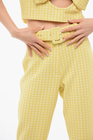 Flared Pants 70S with Buckle