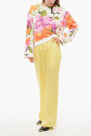 Oversized Sweatshirt BOXY with Floral Print