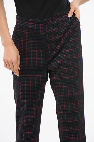 EVERYWEAR Cropped-Hose mit Kunstpelzsaum