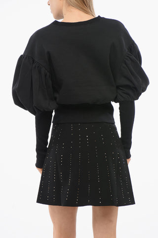 Cropped Sweatshirt DRAMATIC with Puff Sleeves
