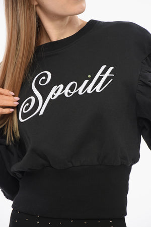Cropped Sweatshirt DRAMATIC with Puff Sleeves