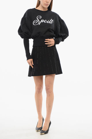 Cropped Sweatshirt DRAMATIC with Puff Sleeves