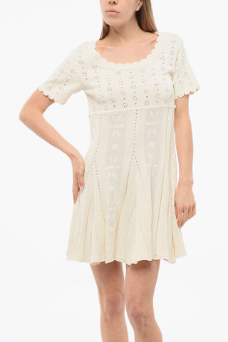 TULLE Ausgestelltes Kleid SPINNING mit Openwork-Detail