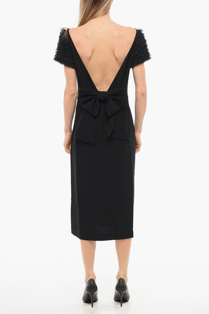 Vestito RAGLAN con Maniche in Tulle