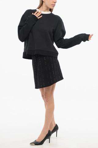 Sweatshirt BOW & SLIT with Open Back