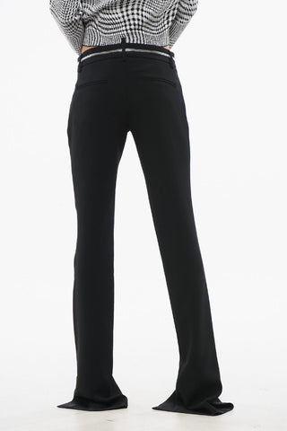 Trousers ICON with Zip Detail and Ankle Slit
