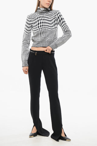 Trousers ICON with Zip Detail and Ankle Slit