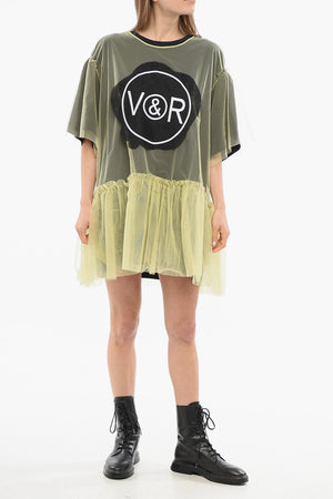 TULLE Vestito Over FREE SPIRIT con Volant Tulle