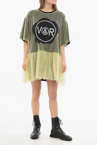 TULLE Vestito Over FREE SPIRIT con Volant Tulle