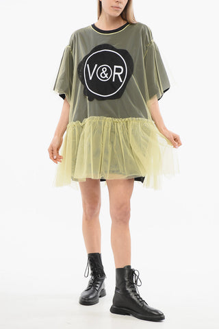 TULLE Oversize-Kleid FREE SPIRIT mit Tüllvolants