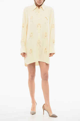 TULLE Camicia BED OF BOWS Lunga