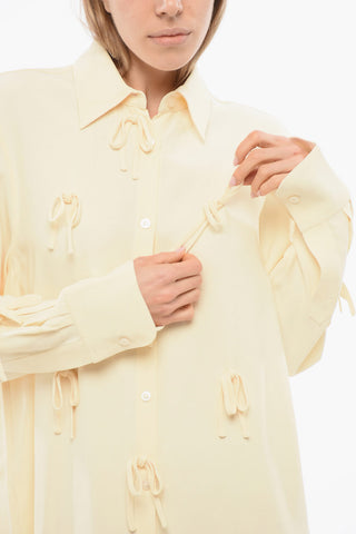 TULLE Camicia BED OF BOWS Lunga