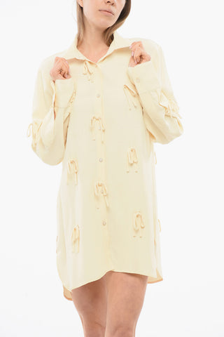 TULLE Camicia BED OF BOWS Lunga