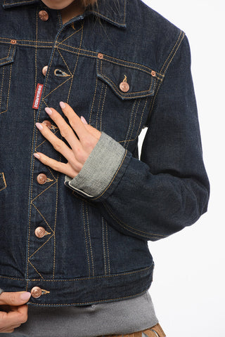 Giubbotto in Denim BOYFRIEND Lavaggio Scuro