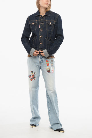 Giubbotto in Denim BOYFRIEND Lavaggio Scuro