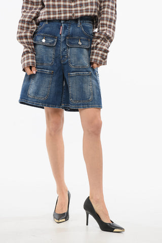 Wide Leg Cargo Shorts