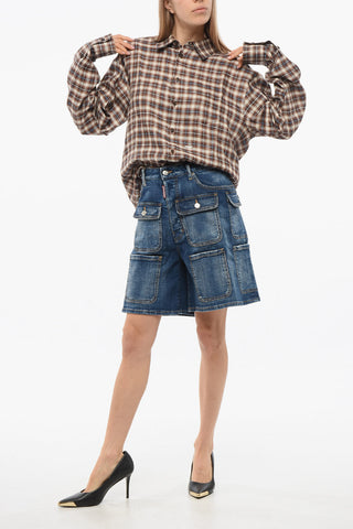 Wide Leg Cargo Shorts