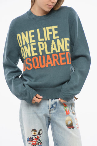 OLOP Jacquard Wool Pullover
