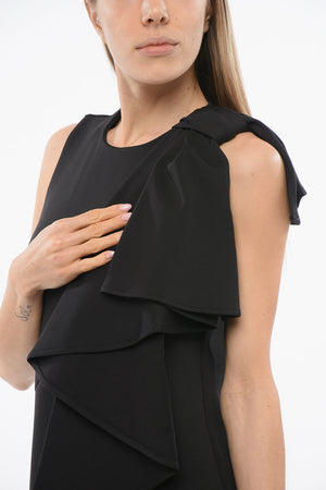 Kleid mit Volant und Schleifendetail