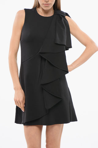 Vestito Volant con Dettaglio Fiocco