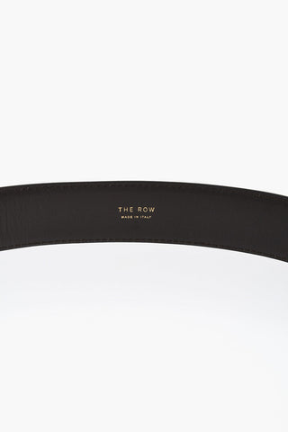 Leather Belt With Two-Tone Buckle 35mm