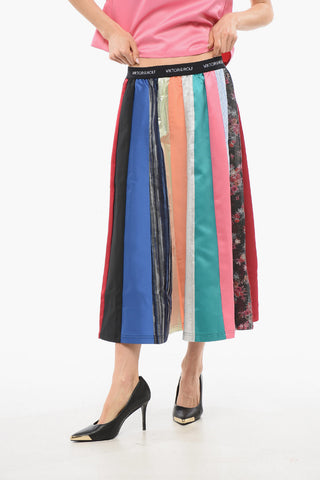 Gonna WASTEFUl WEARING con Righe Multicolor