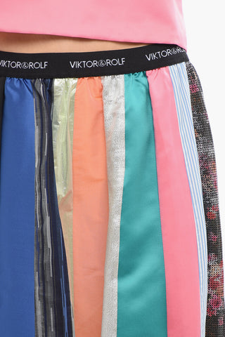 Gonna WASTEFUl WEARING con Righe Multicolor