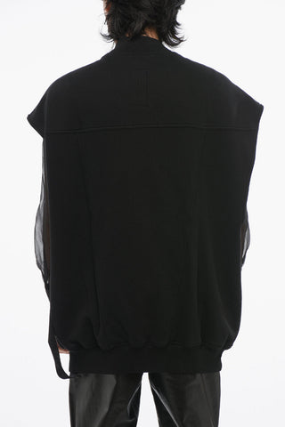 DRKSHDW Zip-up Jersey Vest with Oversized Design