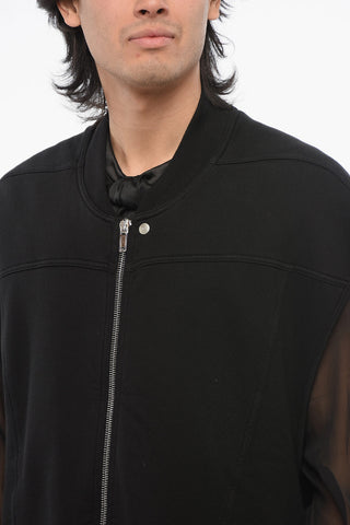 DRKSHDW Zip-up Jersey Vest with Oversized Design