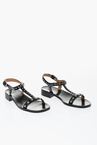 Leather Studded Sandals